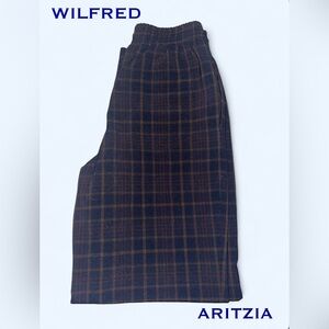 Wilfred Brown & Blue Plaid Pants